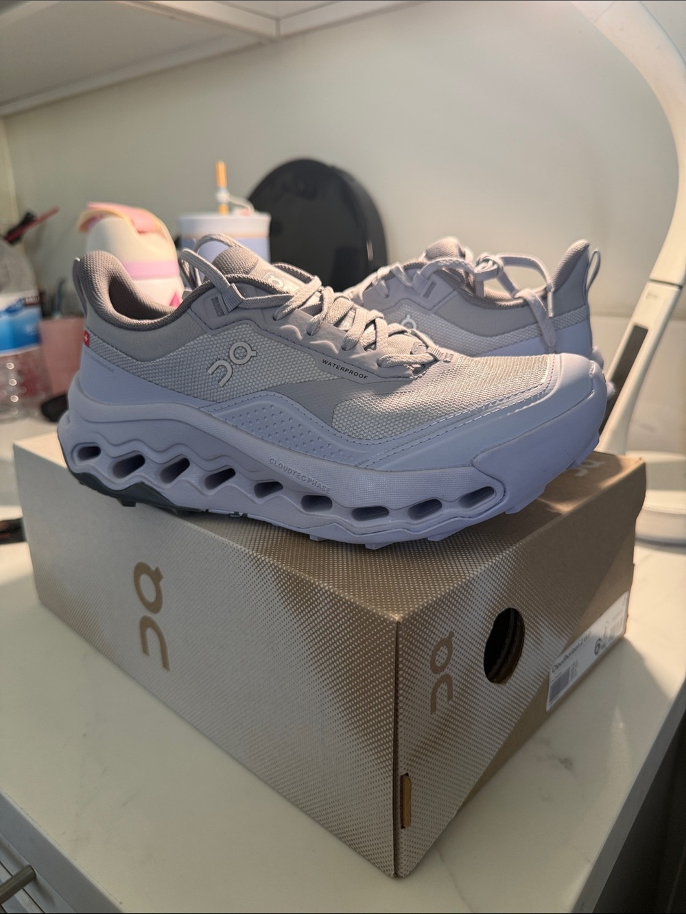On Running Women’s Sneakers in Lilac Color Waterproof
